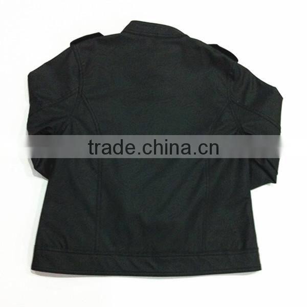 2015 Top Design Women Cheap Faux Leather Jacket