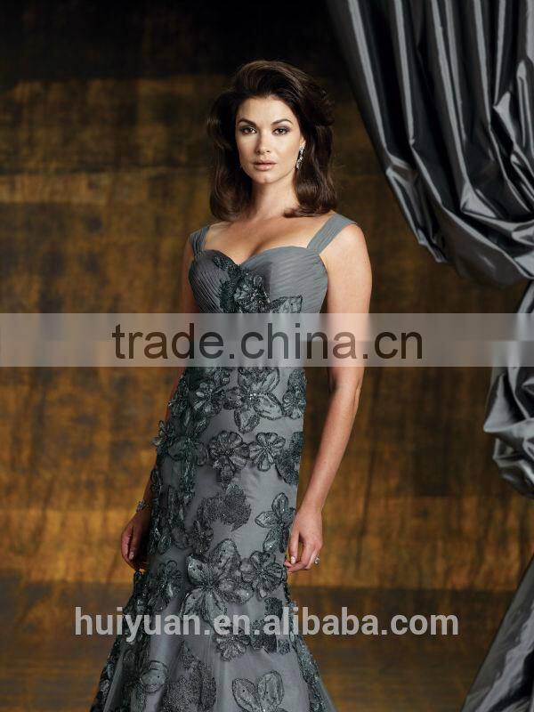 grey off shoulder full length low cut beaded full figure evening dresses