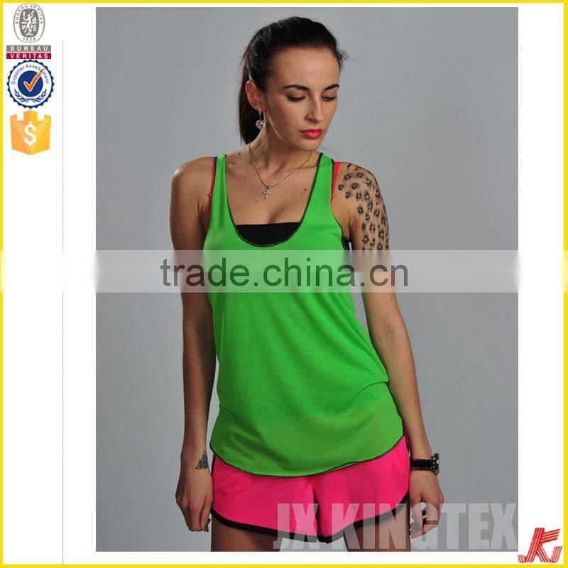 latest low neck ladies fashion singel jersey tops