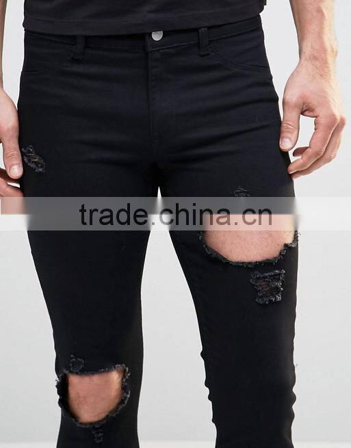 custom leather labels for scratch jeans new fashion jeans pants