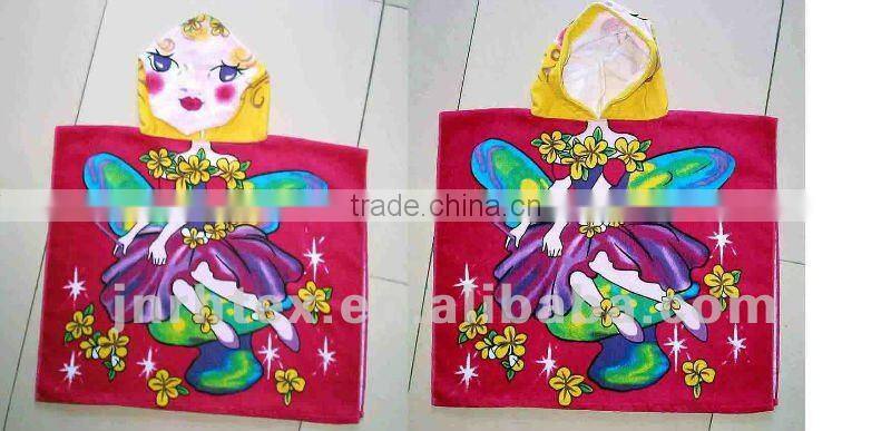 Printed baby bathrobe