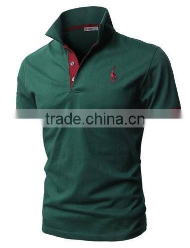 Promotional custom embroidered logo and printing polo shirt 100% cotton
