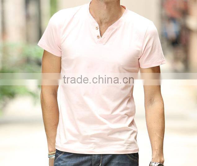 wholesale 2016 fashion casual man's t-shirt short sleeve