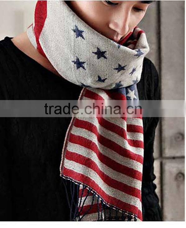 1 pc spandex material Couple design American flag fashion scarf,latest scarf design,shawl