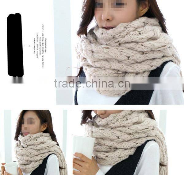 Autumn and winter wear korean style mohair warm long style solid fashion knit lovely scarf girl hijab scarf