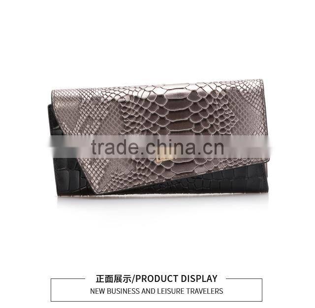 2017 New Style Lady Trend Brand Handbag Large Capacity Cowhide Bag Hand Bag Envelope Bag