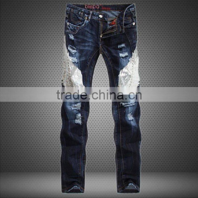 Men Slim Fit Shorts Jeans Summer Cool Pants