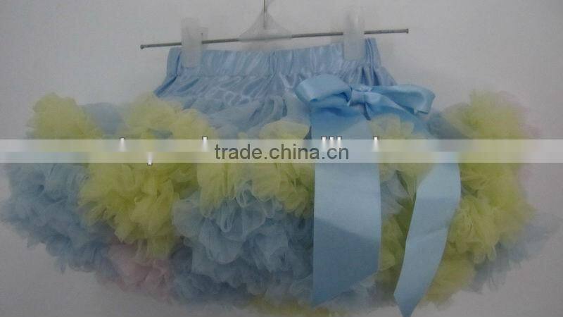 yellow baby girl fluffy pettiskirts girl's tutu skirts
