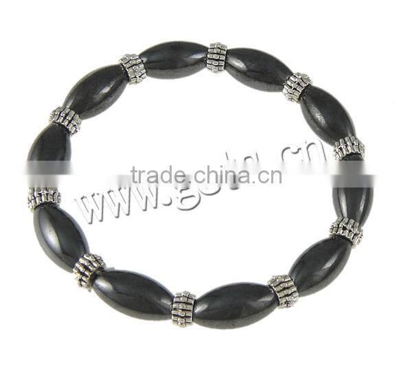 plastic bead chain Magnetic Bracelets Hematite plastic bead plastic glazing bead