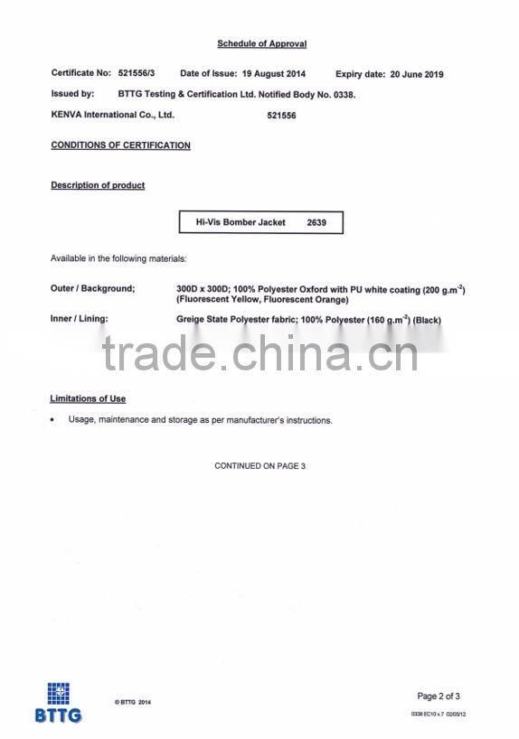 Winter hi-vis waterproof jacket men reflective tape coat