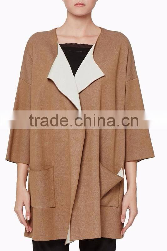 2017 Fashionable Cashmere Knitting Women Sweater Cardigan