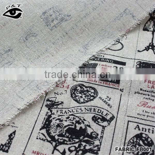 Cotton fabric linen fabric for DIY bags bolster table cloth tablecloth