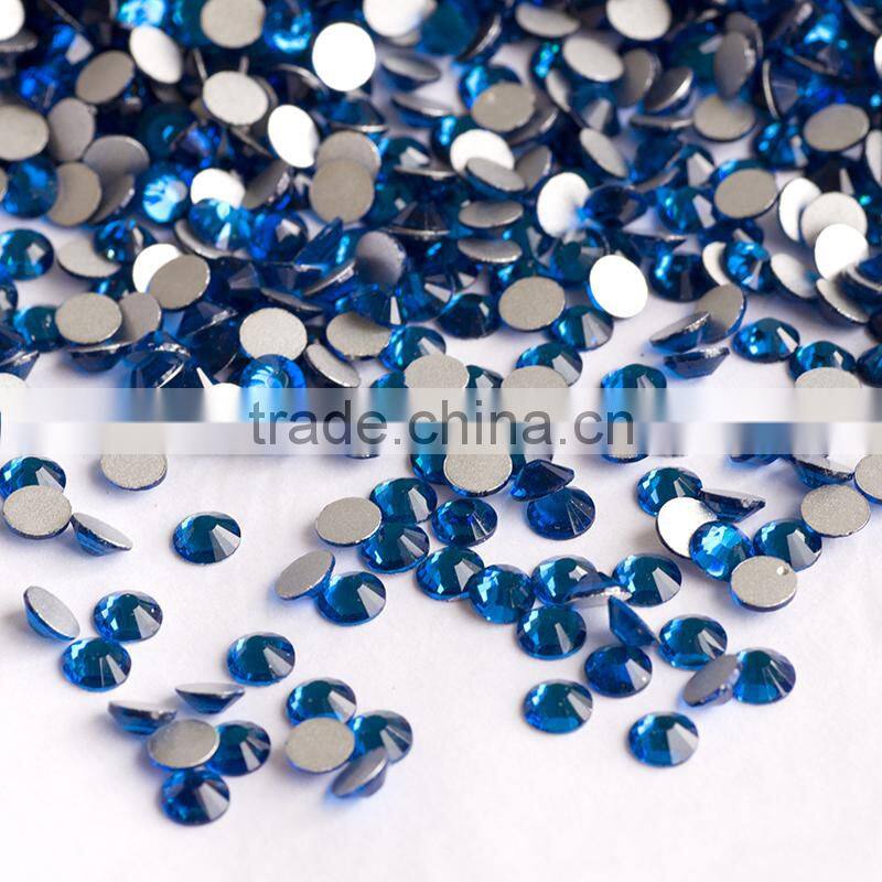 capril blue diamond drill flat back nail art rhinestones for nail salon