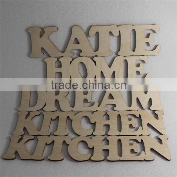 wholesale unfinished wooden alphabet letter educational toys for craft gift and decoration