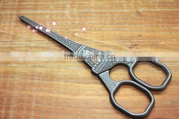 Antique Zakka Bronze Scissor Vintage Eiffel Design Scissor Lace Scissor
