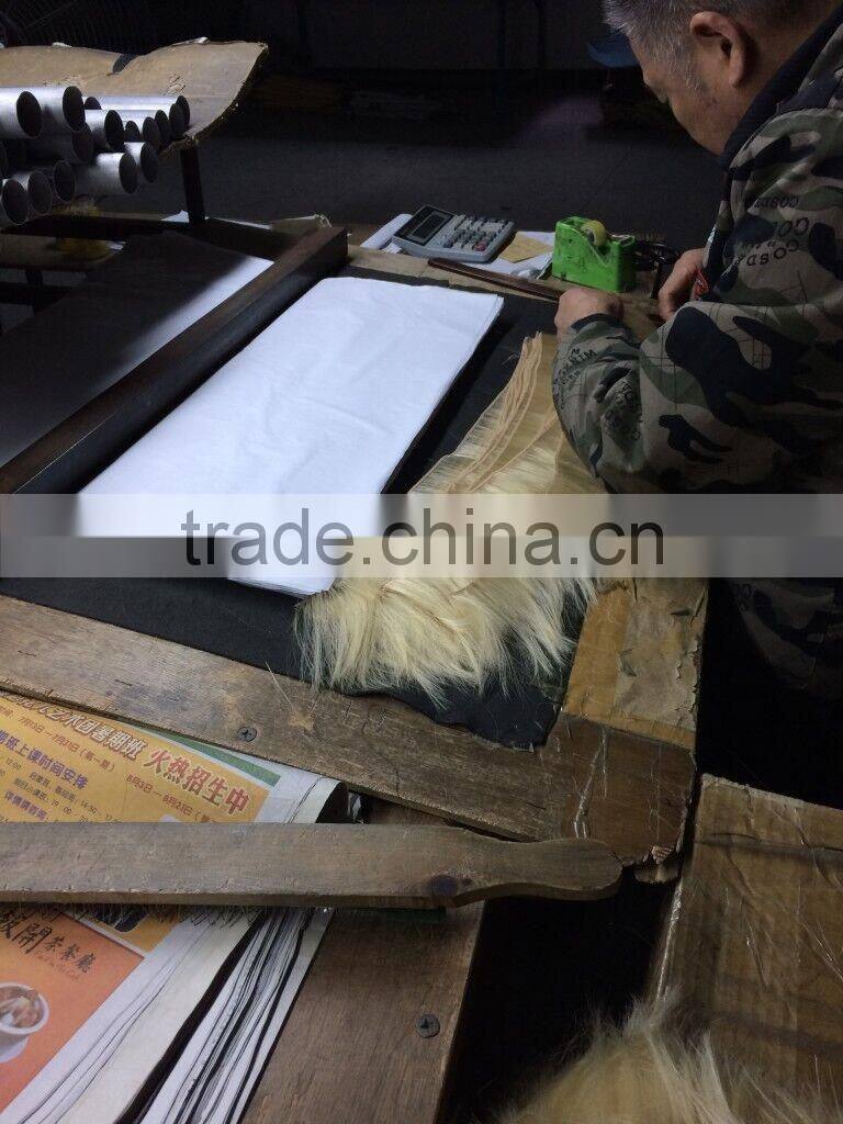 Custom doll mohair weft hair wigs for sale