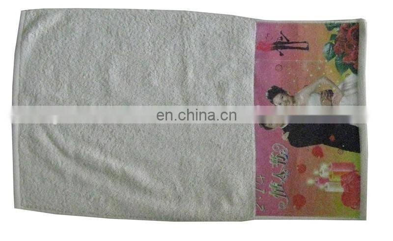 100%polyestery Sublimation white towel