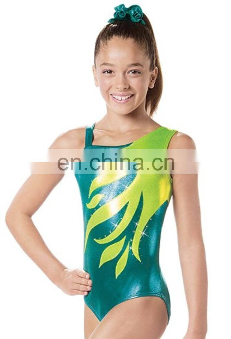 super quality new spandex tank top gymnast leotard for little young girl