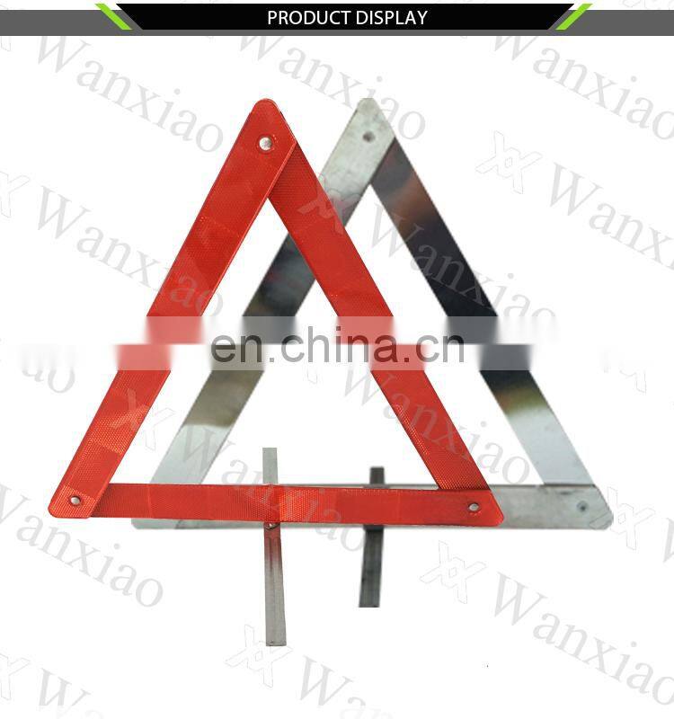 Europe Style LED flashing light warning triangle For Road Warning