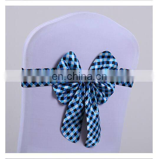 Plain Wholesale Banquet Polka Dot Chair Sash