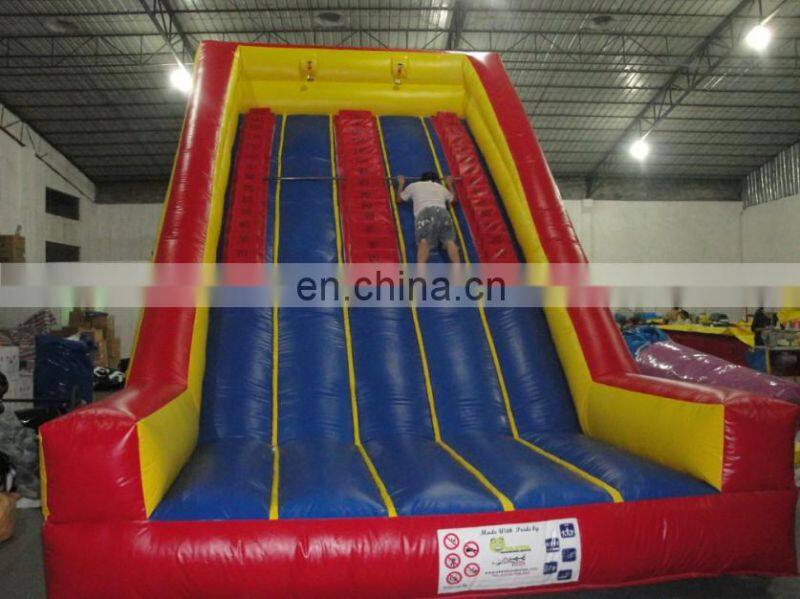 China Cheap Price CE Customzied Design Hot Sale Kids Indoor Inflatable water rock Climbing wall