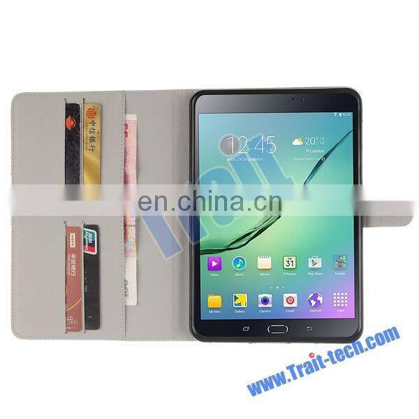 England Flag Pattern Soft TPU+ PU Leather Antiscratch Full Body Case for Samsung Galaxy Tab S2 T710