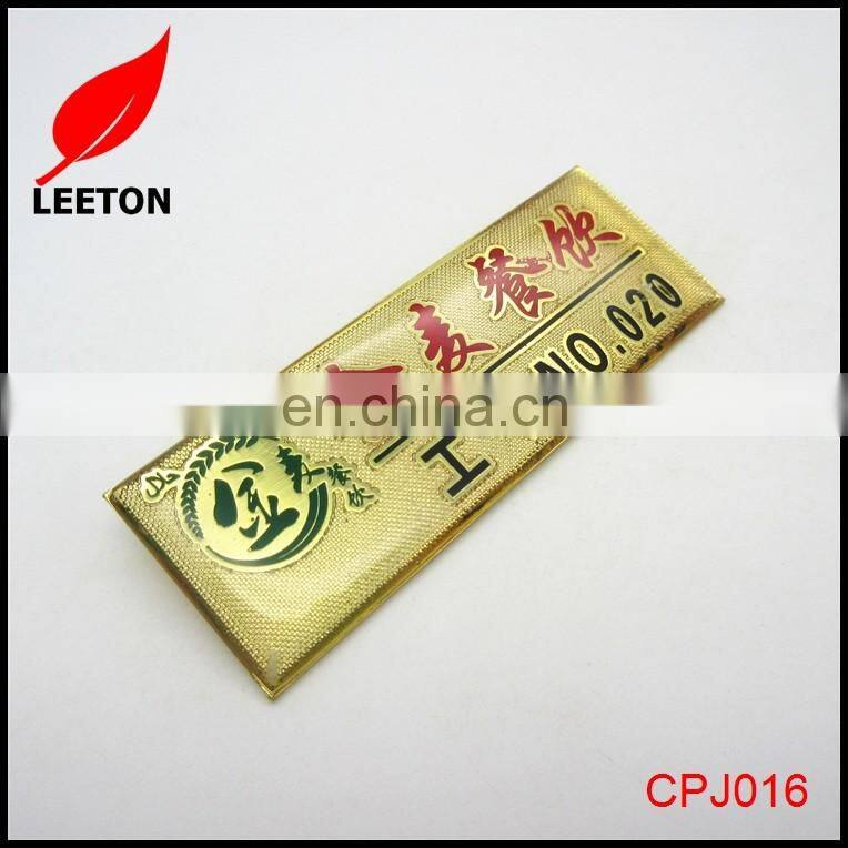 Metal rectangle name badge holder