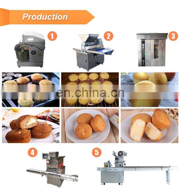 Professional puffs making machine chiffon cake sponge cake production line from China factory
