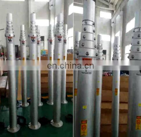 6.5m lightweight pneumatic pole telescopic mast light mast