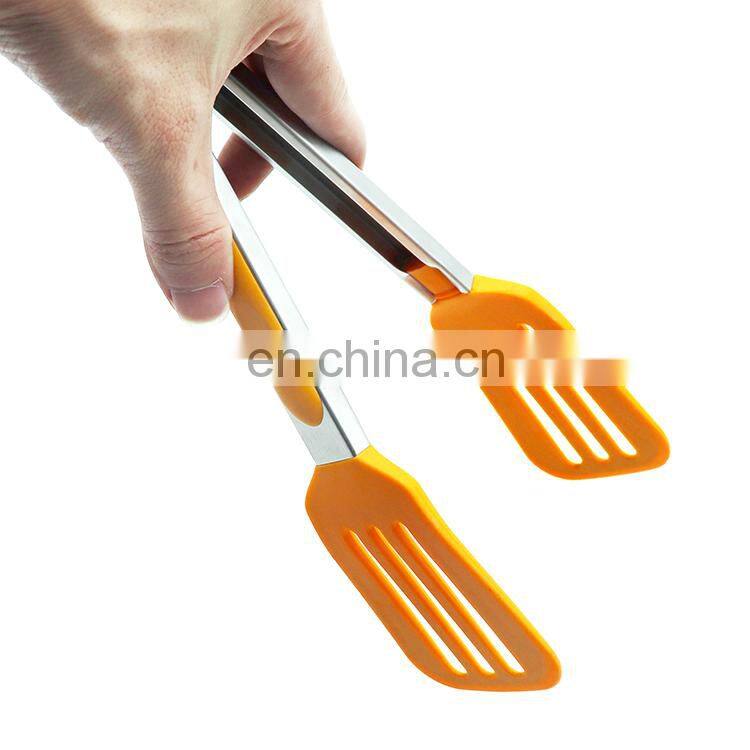 High Quality Locking Kitchen Silicone Food Tongs