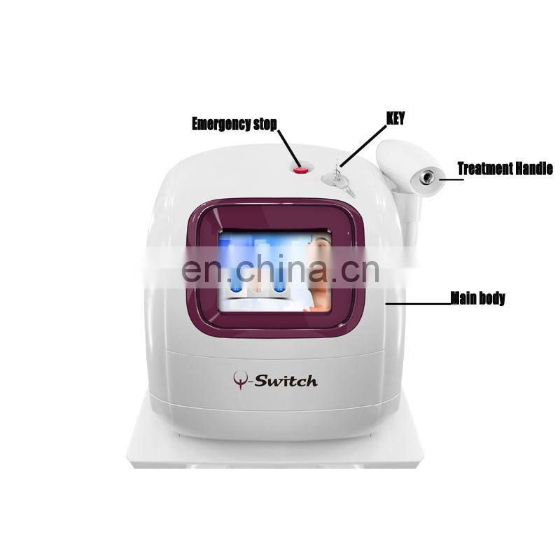 Switch ND YAG Laser price/tatto removal machine/ q swithed laser