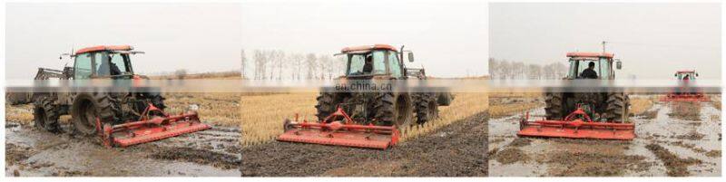 agriculture machinery equipment through shaft type stubble cultivator for paddy field