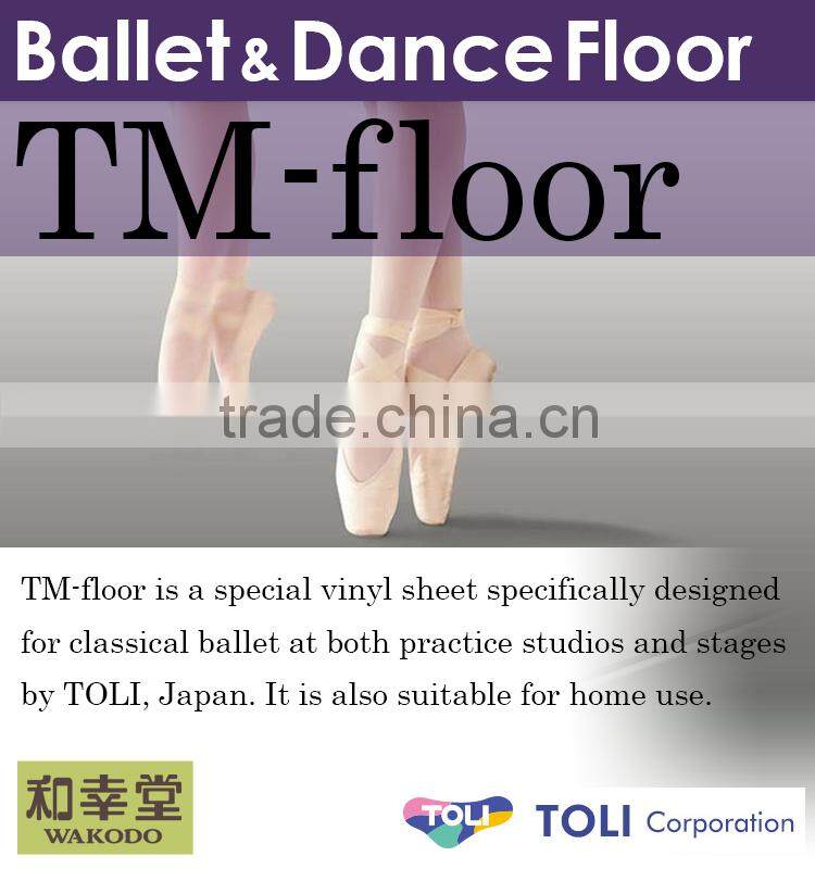Easy to Handle Modern Dance and Classical Ballet School Vinyl Floor for Studios and Performance Spaces , Samples also Available