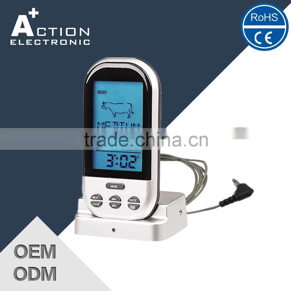 Wireless BBQ Digital cooking Thermometer with Probe and Timer