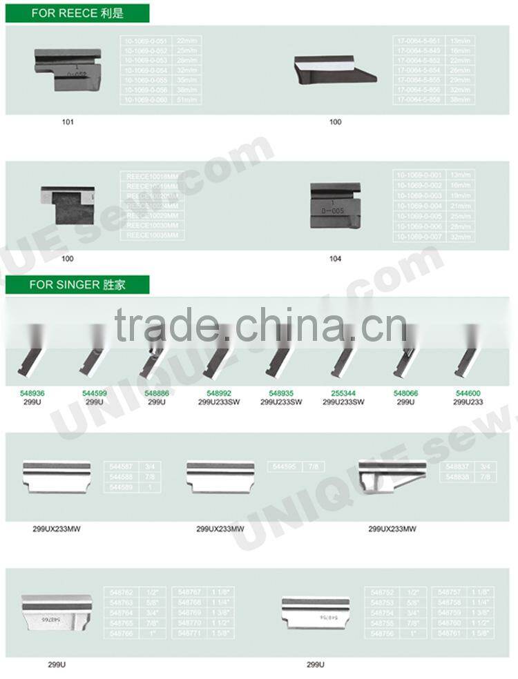 knife for sewing machine and cutting machine 2