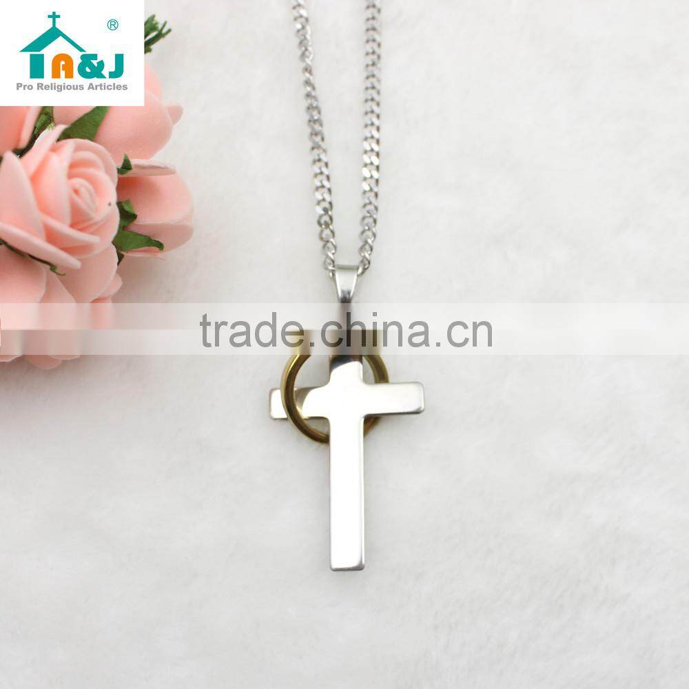 Passed SGS Test stainless steel cross pendant Cheap wholesale