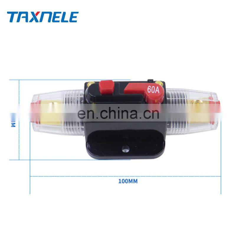 150/100/50/30/20/40/60/80A 12V Car Truck Audio modification Stereo Amplifier Circuit Breaker Automatic Reset Fuse Holder Switch
