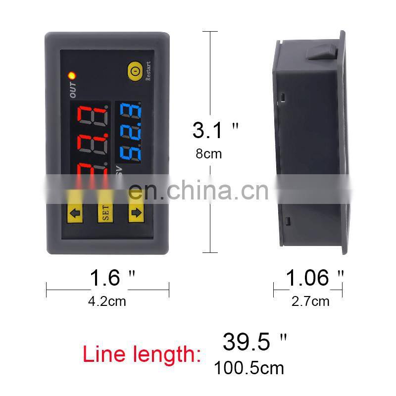 W3230 AC 110V-220V DC 12V Digital Thermostat Temperature Controller Regulator Heating Cooling Control Instruments LED Display