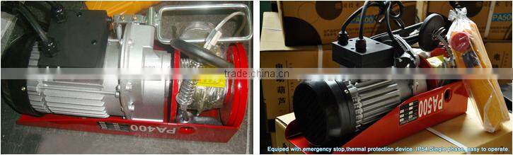 220V Mini Electric Hoist Wireless Remote Control