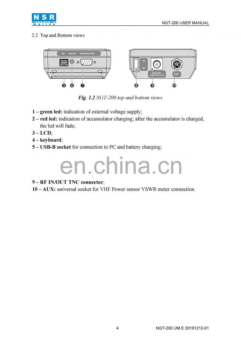 Marine electronics maritime navigation communication NGT-200 VHF DSC AIS MOB SART EPIRB PLB MF HF RADIO DSC NAVTEX GMDSS tester