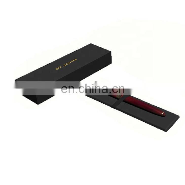 High End Two Pieces Pen Packaging Drawer Box with Foam Incert OEM Rigid Packing Box Gift Jewelry Necklace Packing Box