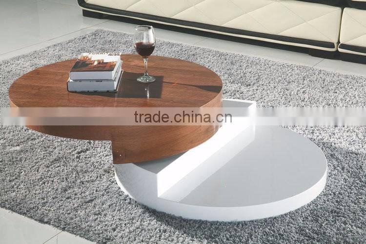 Modern Designed MDF High Gloss Double Colors Folding Coffee Table