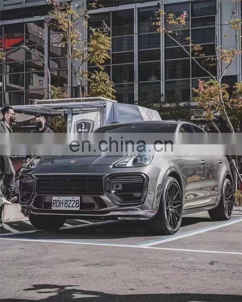 Runde Top Quality For 18-21 Porsche Cayenne 9Y0 Upgrade MTR Style Carbon Fiber Body Kit Front Rear Bumper
