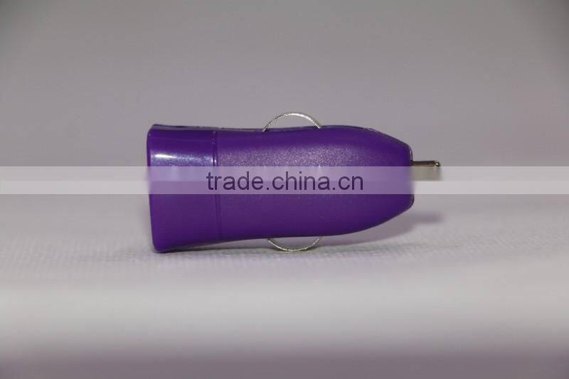 Pocket-size interface USB car charger 12V 24V auto charger new tiny design car charger