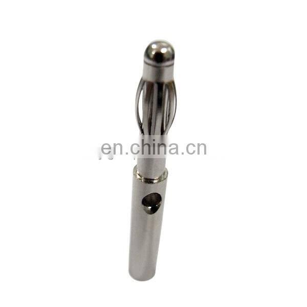 Custom 4mm Stackable Gold Plated Banana Plug Connector metal fabrication service