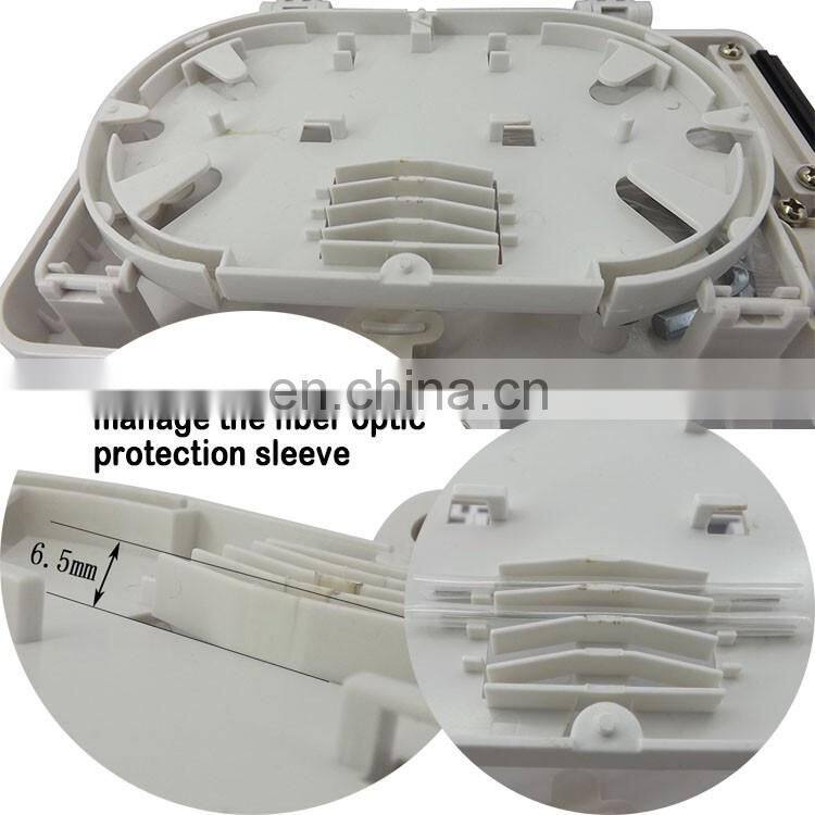6 cores FTTH outdoor waterproof PLC Splitter fiber optic terminal distribution box ftth