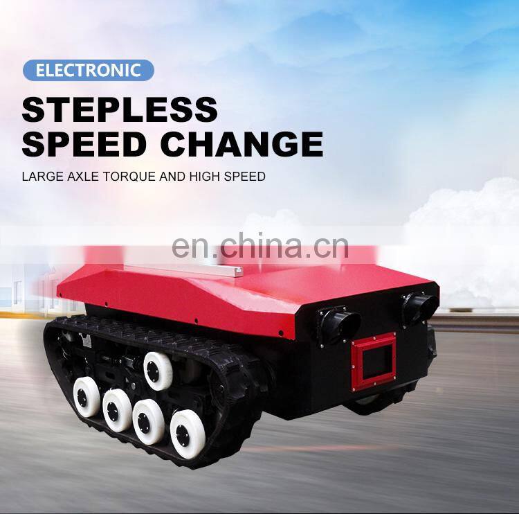 open source robots high speed rubber track military vehicle tank robot chassis