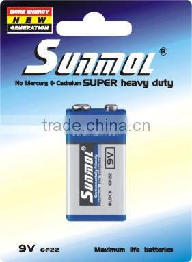 6f22 size 9V dry cell battery