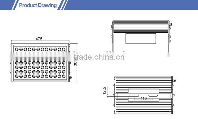 2015 best selling high quality waterproof outdoor high power led projector 120w