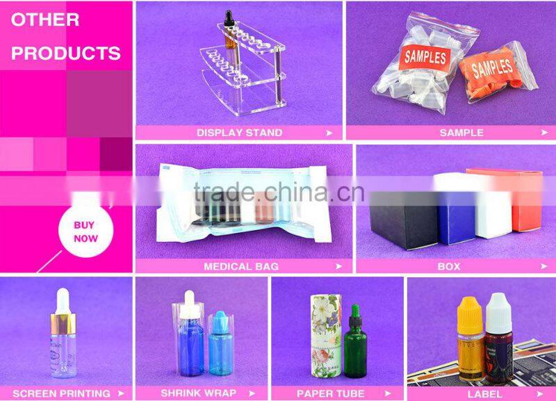 blue pink yellow 30ml square glass bottles with childproof caps for e liquid